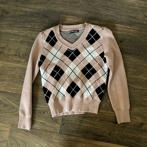 SHEIN Sweaters - Small sweater tan black and white